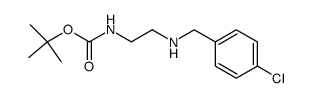 Carbamic acid, N-[2-[[(4-chlorophenyl)Methyl]amino]ethyl]-, 1,1-dimethylethyl ester Structure
