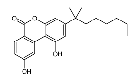 1,9-dihydroxy-3-(2-methyloctan-2-yl)benzo[c]chromen-6-one Structure