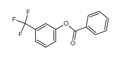 3-(trifluoromethyl)phenyl benzoate结构式