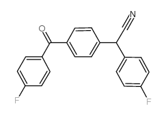 2-[4-(4-fluorobenzoyl)phenyl]-2-(4-fluorophenyl)acetonitrile结构式