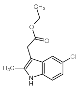ethyl 2-(5-chloro-2-methyl-1h-indol-3-yl)acetate Structure