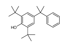 2,6-bis(tert-butyl)-4-(1-methyl-1-phenylethyl)phenol structure