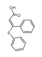 (2E)-3-phenyl-3-(phenylthio)acrylic acid Structure