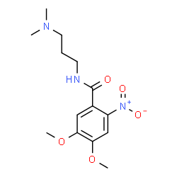 N-[3-(Dimethylamino)propyl]-4,5-dimethoxy-2-nitrobenzamide Structure