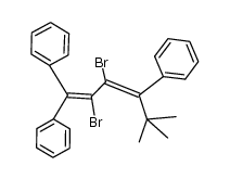 2,3-Dibrom-5,5-dimethyl-1,1,4-triphenyl-hexa-1,3-dien Structure