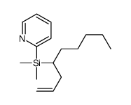 Pyridine,2-[dimethyl[1-(2-propenyl)hexyl]silyl]-(9CI) Structure
