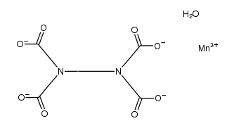 Mn(ethylenediaminetetraacetate)(OH2)(1-)结构式