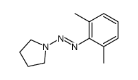 1-((2,6-DIMETHYLPHENYL)DIAZENYL)PYRROLIDINE结构式