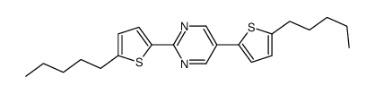 2,5-bis(5-pentylthiophen-2-yl)pyrimidine结构式