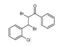2,3-dibromo-3-(2-chlorophenyl)-1-phenylpropan-1-one结构式