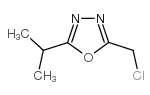 2-(chloromethyl)-5-isopropyl-1,3,4-oxadiazole结构式