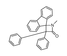 1-methyl-3,3-diphenylspiro[azetidine-4,9'-fluorene]-2-one Structure