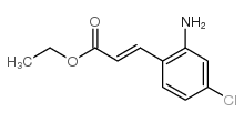 3-(4-CHLORO-2-AMINOPHENYL)ACRYLIC ACID ETHYL ESTER structure