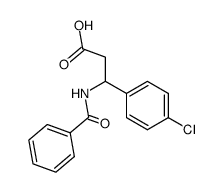3-benzamido-3-(4-chlorophenyl)propanoic acid结构式