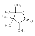 3,4,4,5,5-pentamethyloxolan-2-one结构式