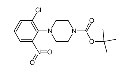 1-Boc-4-(2-chloro-6-nitrophenyl)piperazine structure
