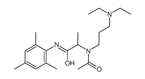 2-(N-(3-(二乙基氨基)丙基)乙酰氨基)-N-米基丙酰胺结构式