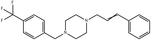 1-[(2E)-3-phenylprop-2-en-1-yl]-4-[4-(trifluoromethyl)benzyl]piperazine图片