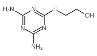 2-[(4,6-diamino-1,3,5-triazin-2-yl)sulfanyl]ethanol Structure