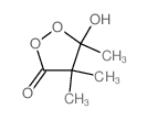 5-hydroxy-4,4,5-trimethyl-dioxolan-3-one structure