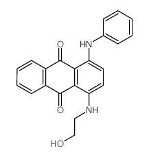 4-anilino-1-(2-hydroxyethylamino)anthracene-9,10-dione structure