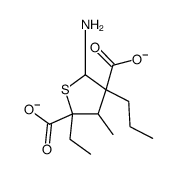 5-amino-2-ethyl-3-methyl-4-propylthiolane-2,4-dicarboxylate Structure