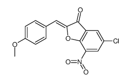 (2Z)-5-Chloro-2-(4-methoxybenzylidene)-7-nitro-1-benzofuran-3(2H) -one Structure