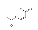 methyl (Z)-3-acetyloxybut-2-enoate Structure