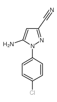 5-amino-1-(4-chlorophenyl)pyrazole-3-carbonitrile Structure