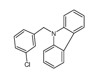 9-[(3-chlorophenyl)methyl]carbazole结构式