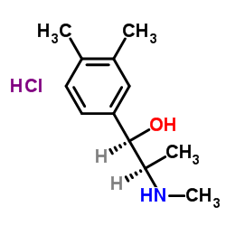 (1R,2R)-1-(3,4-Dimethylphenyl)-2-(methylamino)-1-propanol hydroch loride (1:1) Structure