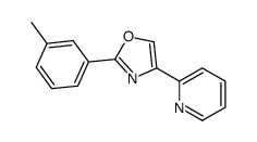 2-(3-methylphenyl)-4-pyridin-2-yl-1,3-oxazole Structure