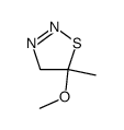 5-methoxy-5-methyl-4,5-dihydro-1,2,3-thiadiazole结构式