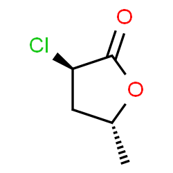 trans-3-chlorodihydro-5-methylfuran-2(3H)-one structure