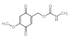 (4-methoxy-3,6-dioxo-1-cyclohexa-1,4-dienyl)methyl N-methylcarbamate Structure