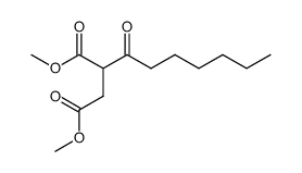 2-heptanoylsuccinic acid dimethyl ester Structure