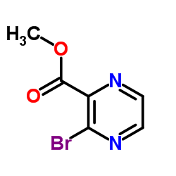 Methyl 3-bromopyrazine-2-carboxylate structure