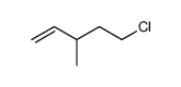 3-methyl-5-chloro-1-pentene Structure
