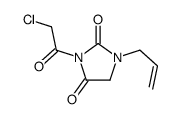 2,4-Imidazolidinedione, 3-(chloroacetyl)-1-(2-propenyl)- (9CI)结构式