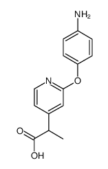 2-[2-(4-amino-phenoxy)-pyridin-4-yl]-propionic acid Structure