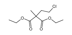 (2-chloro-ethyl)-methyl-malonic acid diethyl ester结构式