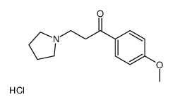 1-(4-methoxyphenyl)-3-pyrrolidin-1-ylpropan-1-one,hydrochloride Structure