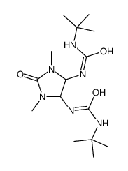 1-tert-butyl-3-[5-(tert-butylcarbamoylamino)-1,3-dimethyl-2-oxoimidazolidin-4-yl]urea Structure