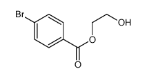 Benzoic acid, 4-bromo-, 2-hydroxyethyl ester结构式