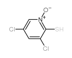 2-Pyridinethiol,3,5-dichloro-,1-oxide(9CI)结构式