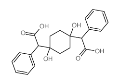 1,4-Cyclohexanediaceticacid, 1,4-dihydroxy-a,a'-diphenyl- (9CI)结构式