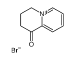 1-OXO-1H,2H,3H,4H-QUINOLIZINIUM BROMIDE结构式