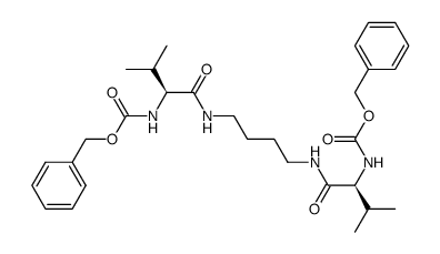 N,N'-bis(N-Cbz-L-valinyl)-1,4-diaminobutane Structure