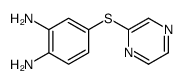 4-pyrazin-2-ylsulfanylbenzene-1,2-diamine结构式