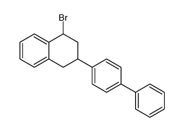 1-bromo-3-(4-phenylphenyl)-1,2,3,4-tetrahydronaphthalene结构式